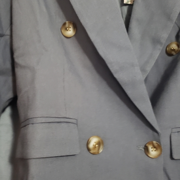 NWT Size Medium Blue Dainty jewells Blazer - Picture 2 of 5